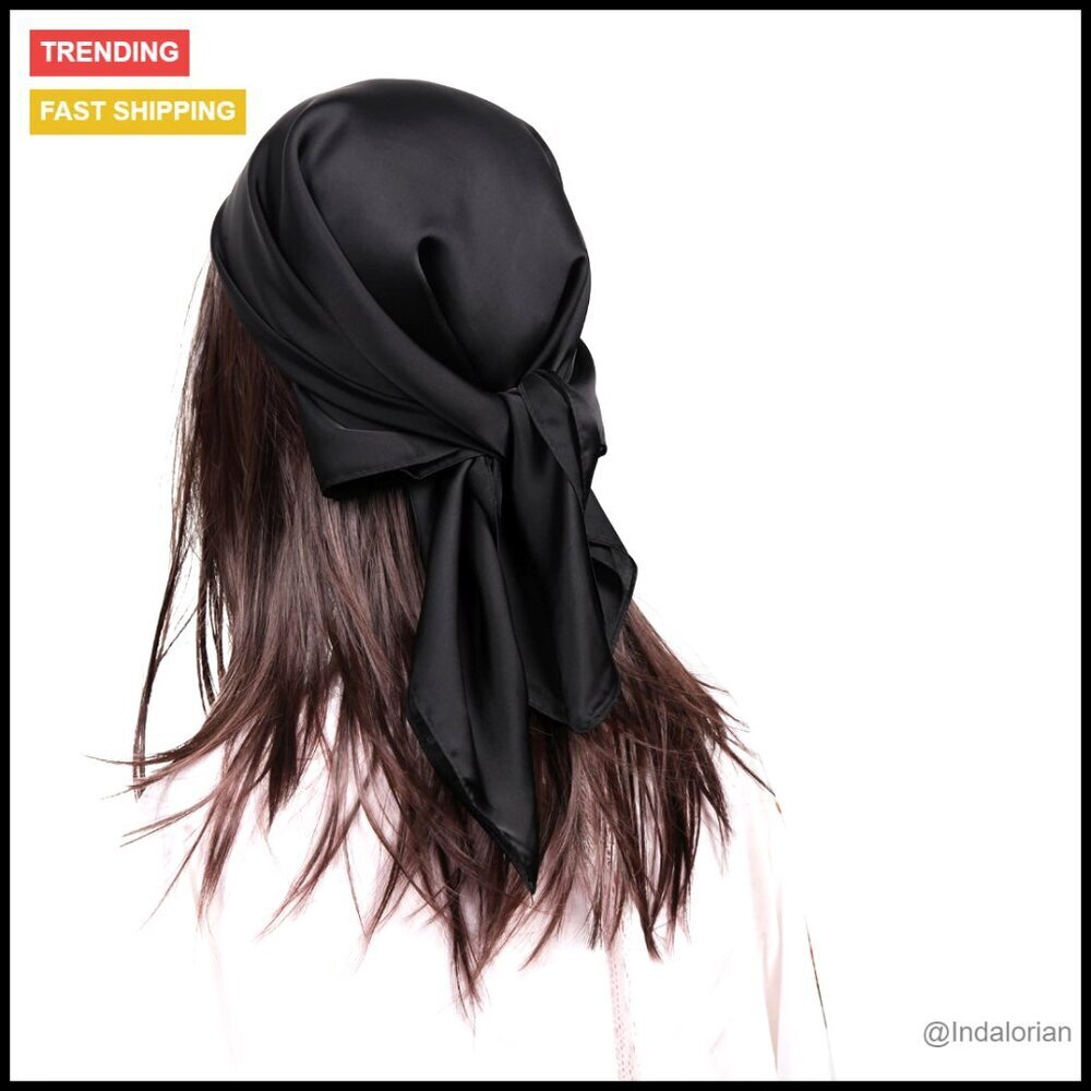 Satin Silk Scarf Elegant Versatile Head Neck Wrap Chic Accessory